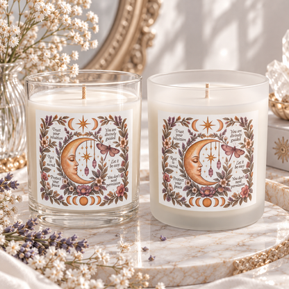 Affirmation Boho Celestial Self Care Candle