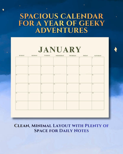 Geek Gods 2027 Art Wall Calendar - Funny Modern Life, Tech & Office Humor Wall Calendar