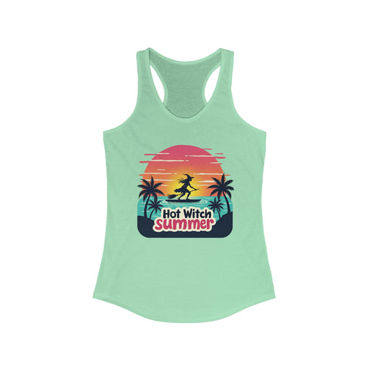 Hot Witch Summer Women's Racerback Tank - Witchy Beachwear