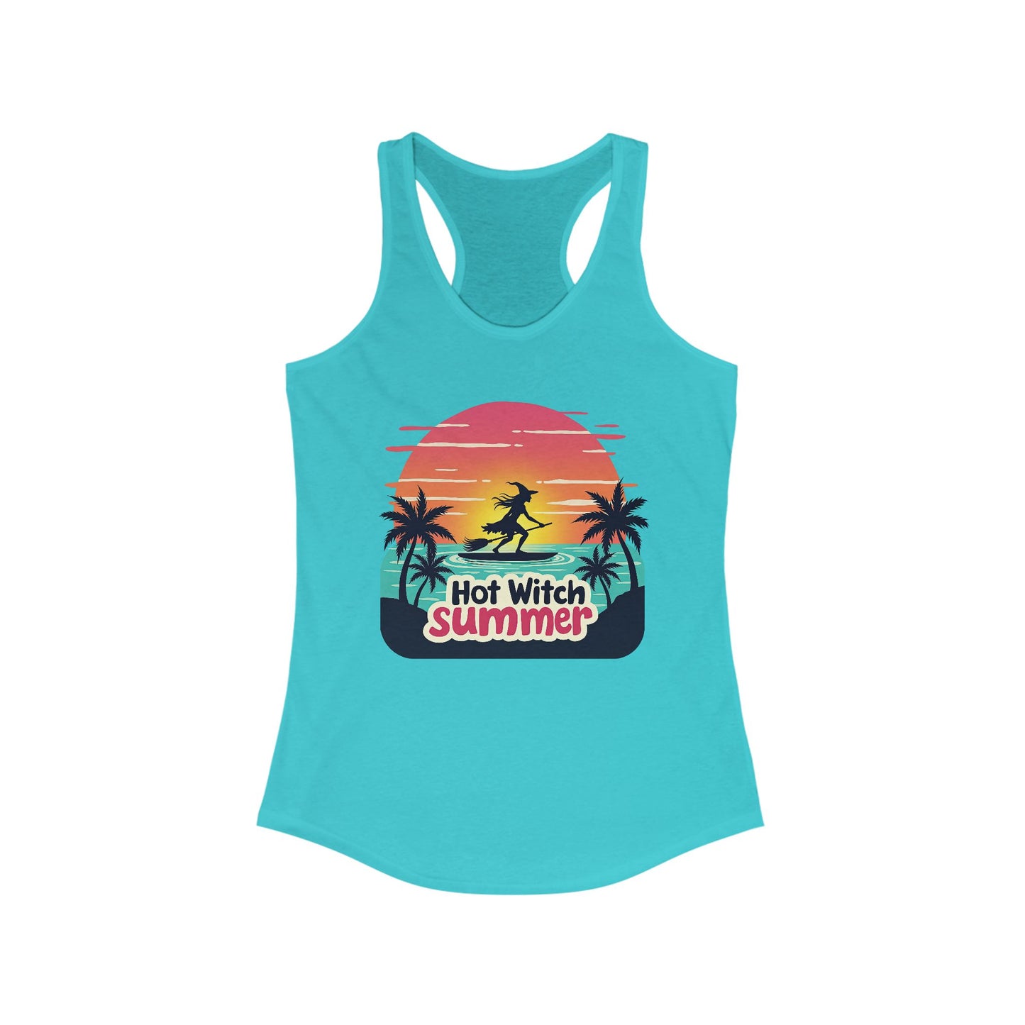 Hot Witch Summer Women's Racerback Tank - Witchy Beachwear
