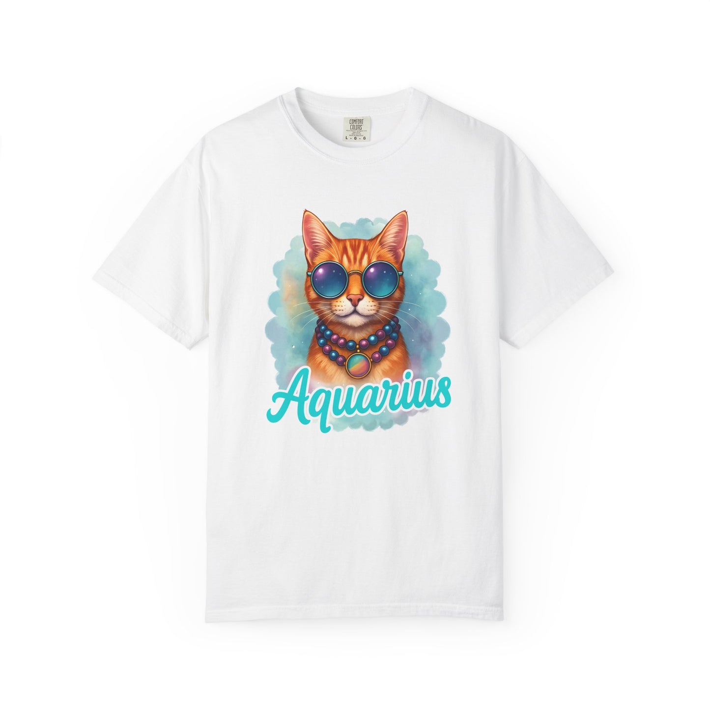 Aquarius – Colorful Cool Cat Zodiac Shirt