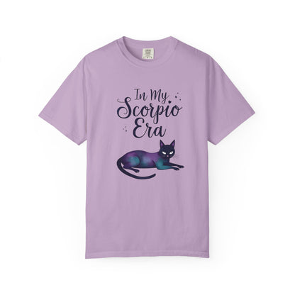 In My Scorpio Era – Mystical Black Cat Tee for the Zodiac Baddie