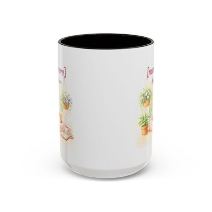 Personalized Name Cat Mug - Custom "Happy Place" Ceramic Mug for Cat Lovers