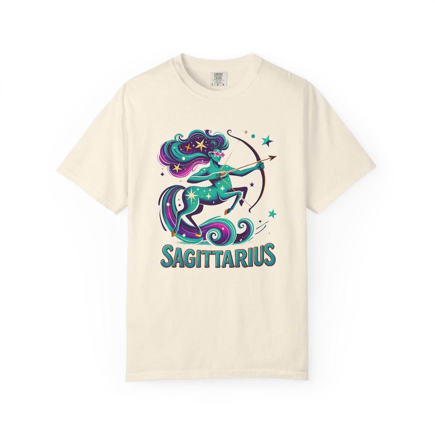 Sagittarius Retro Groovy Centaur -Colorful Zodiac Tee