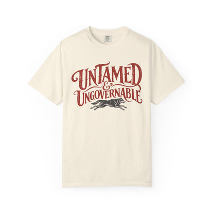 Untamed Ungovernable Vintage Rustic Boho T-Shirt | Witchy Feminist Graphic Tee