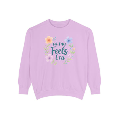 In My Feels Era Unisex Crewneck – Self-Love Empowering Comfort Colors Midweight Sweatshirt