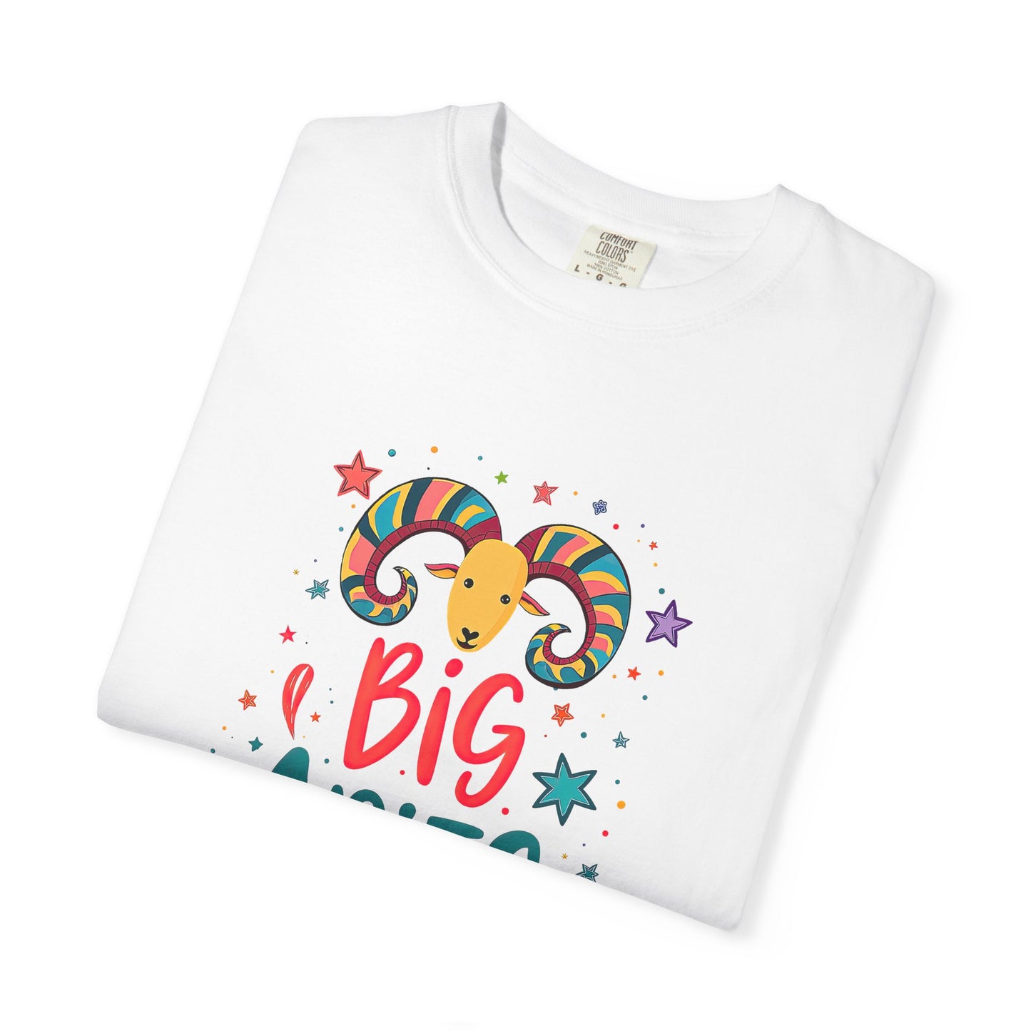 Big Aries Energy Tee – Colorful Fun Zodiac Shirt