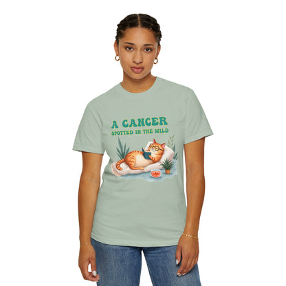 A Cancer Spotted in the Wild – Funny Zodiac Cat Tee