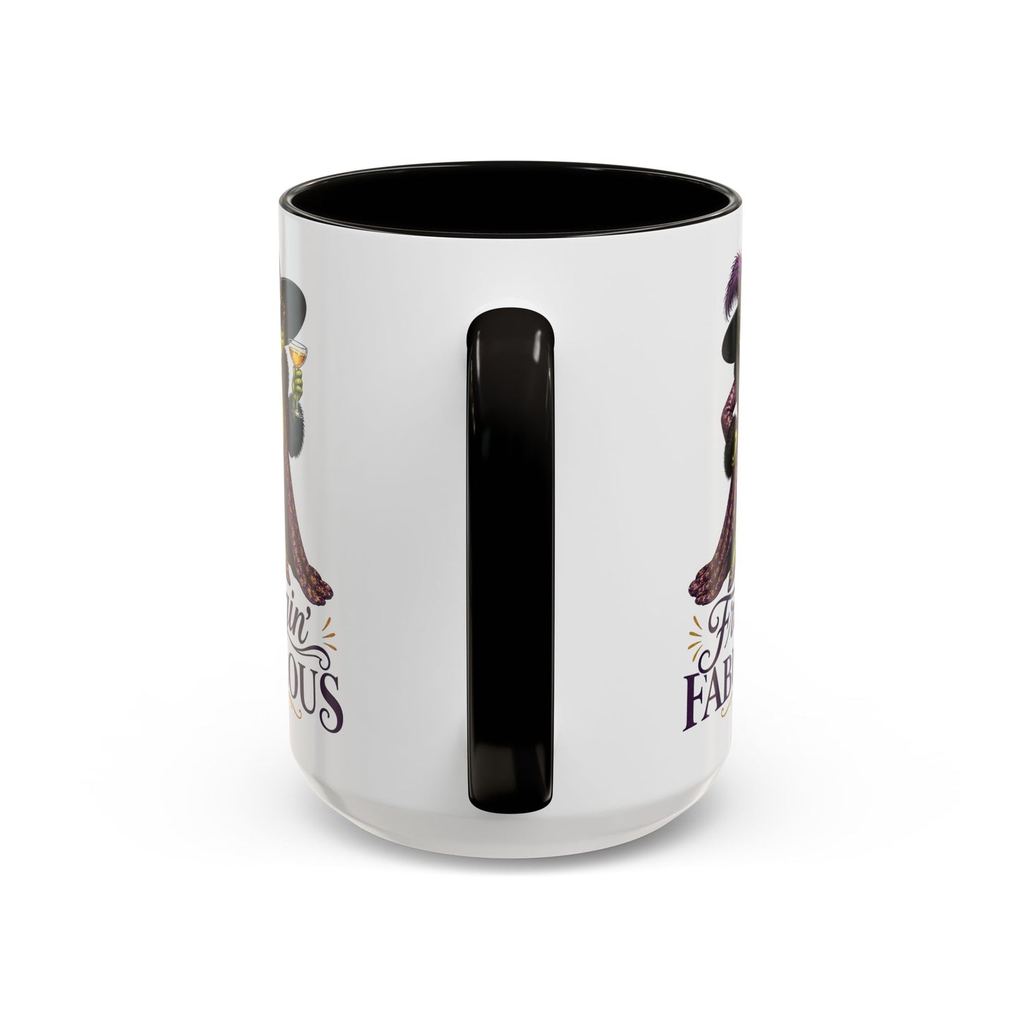 Friggin' Fabulous Frog Mug | Funny Frog Coffee Mug | Glam Fashion Frog Gift for Women | Colored Mug