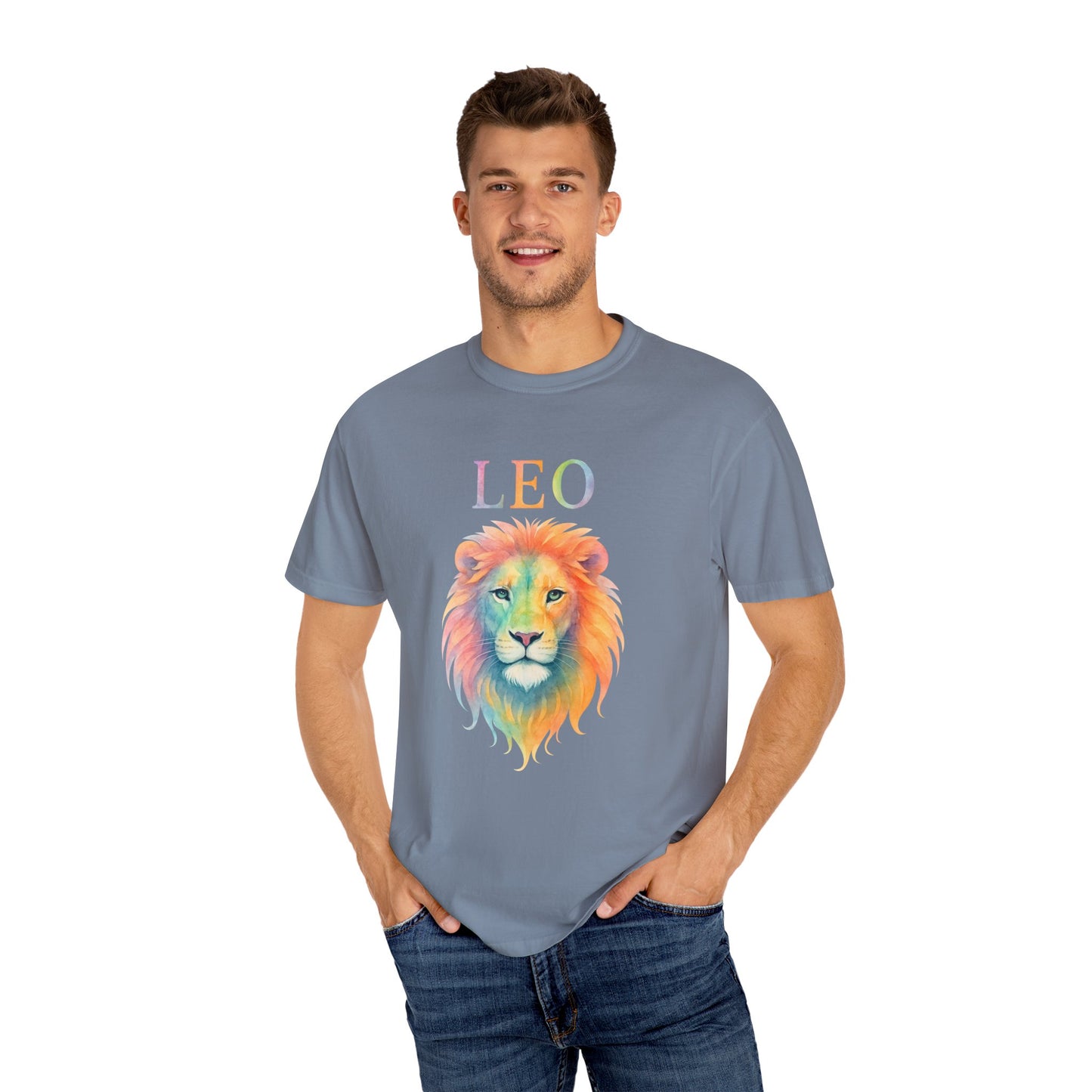 LEO Tee – Colorful Lion Zodiac Shirt
