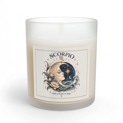 Crescent Moon Scorpio Zodiac Celestial Astrology Candle 11oz