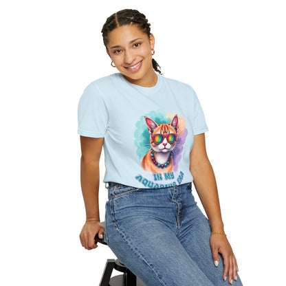 In My Aquarius Era – Rainbow Cat Vibes Tee