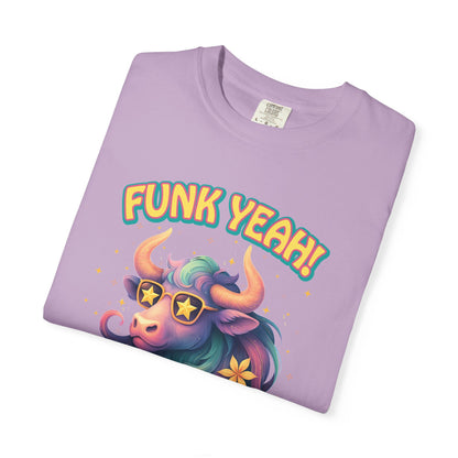 Funk Yeah I’m a Taurus T-Shirt | Cool Retro Taurus Graphic Tee | Comfort Colors 1717 | Astrology Shirt for Earth Signs