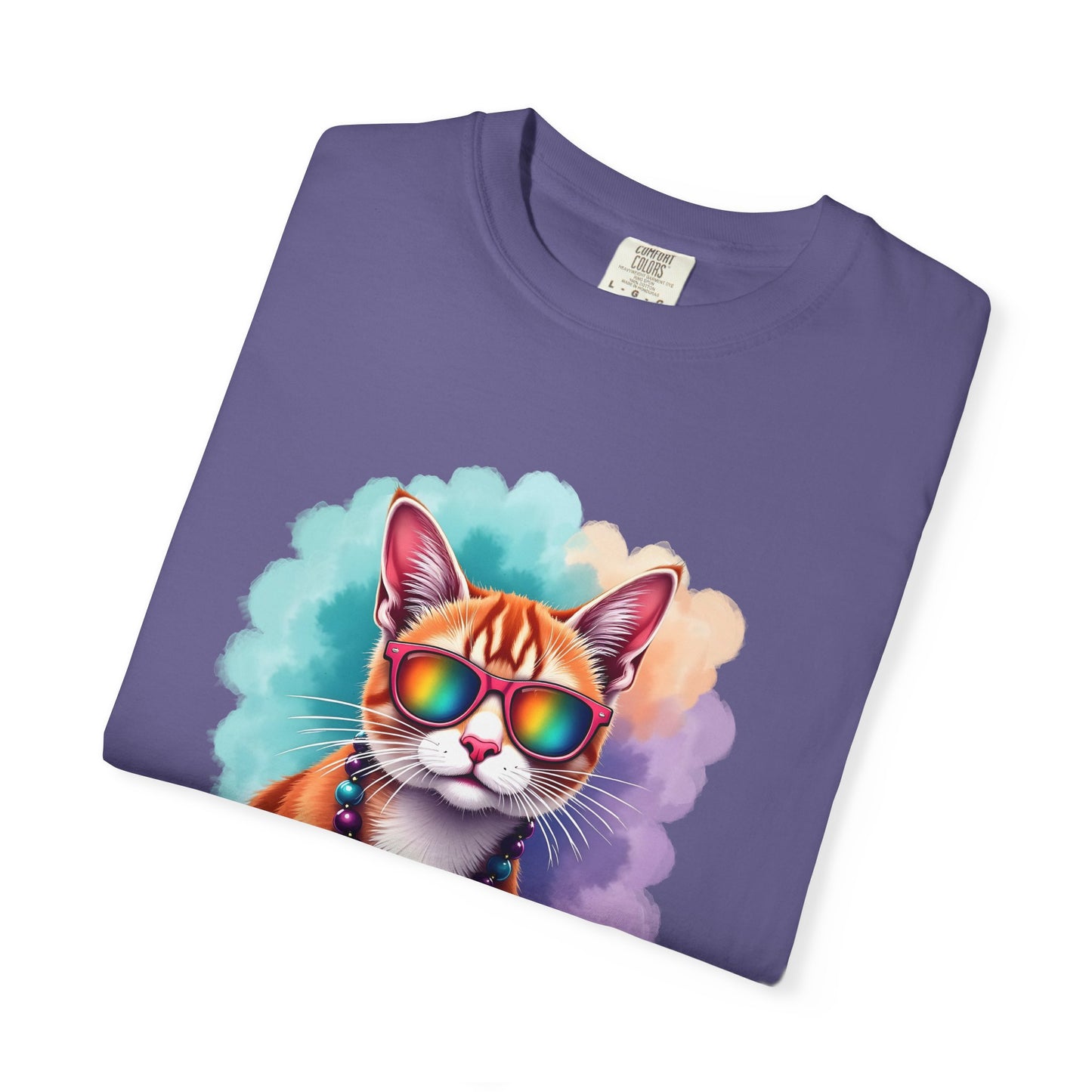 In My Aquarius Era – Rainbow Cat Vibes Tee