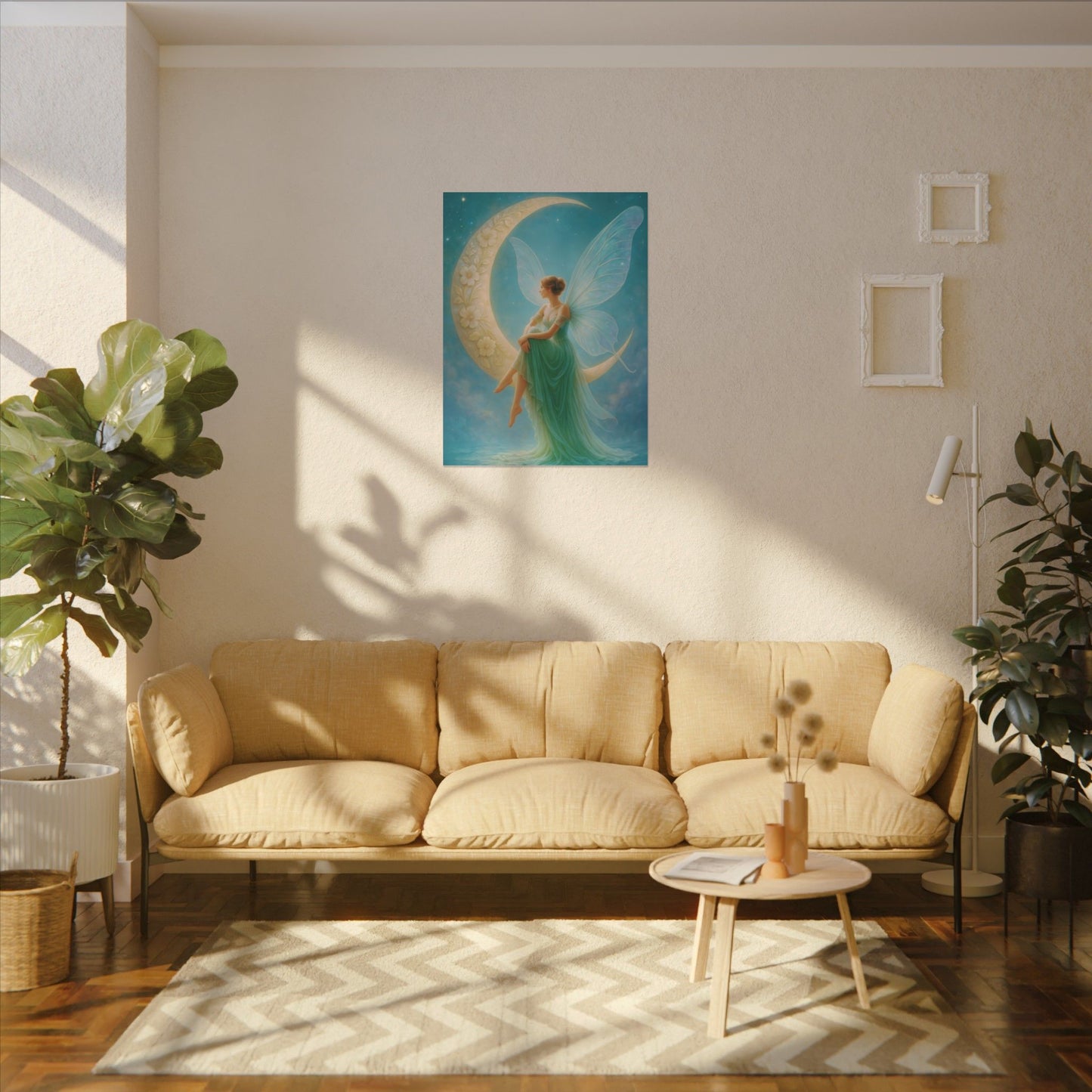 Moonlit Reverie – Art Nouveau Inspired Fairy Wall Art