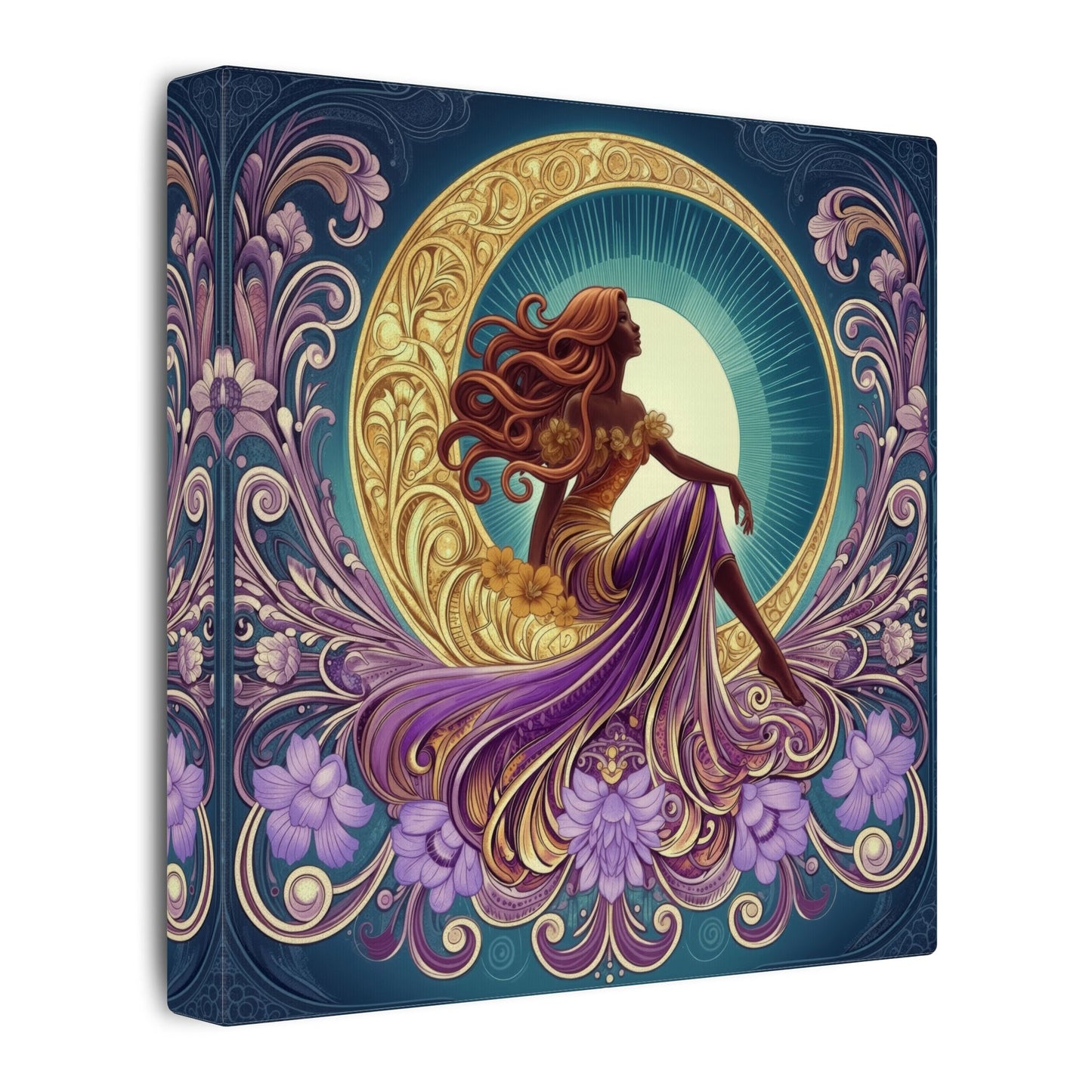 Star of the Moon | Glamorous Goddess Art Nouveau Wall Art