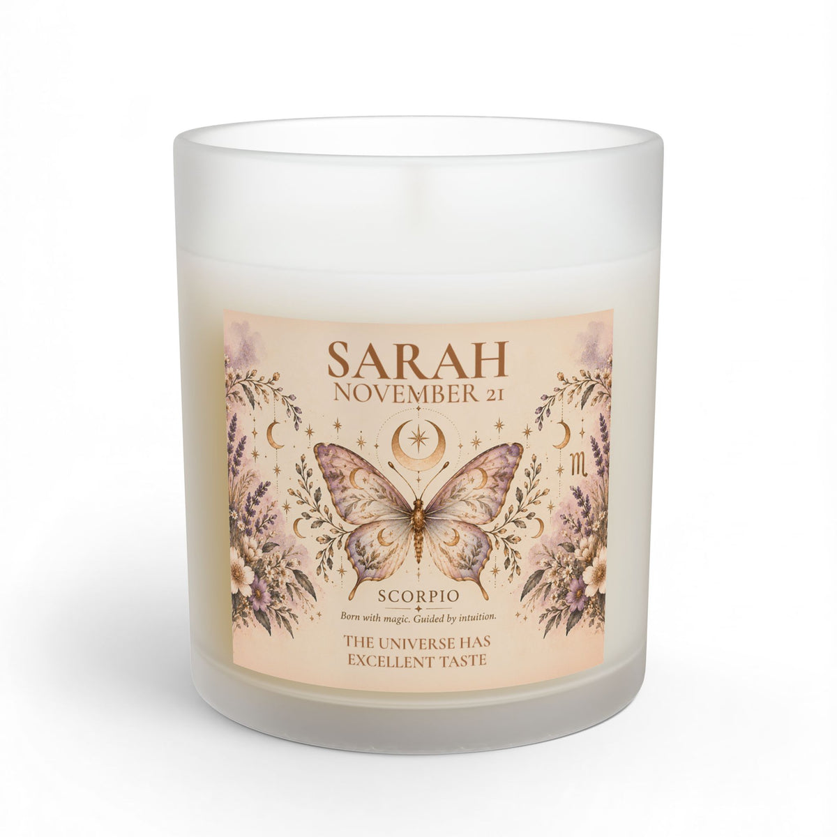 Personalized Gifts for Her Birthdate Candle