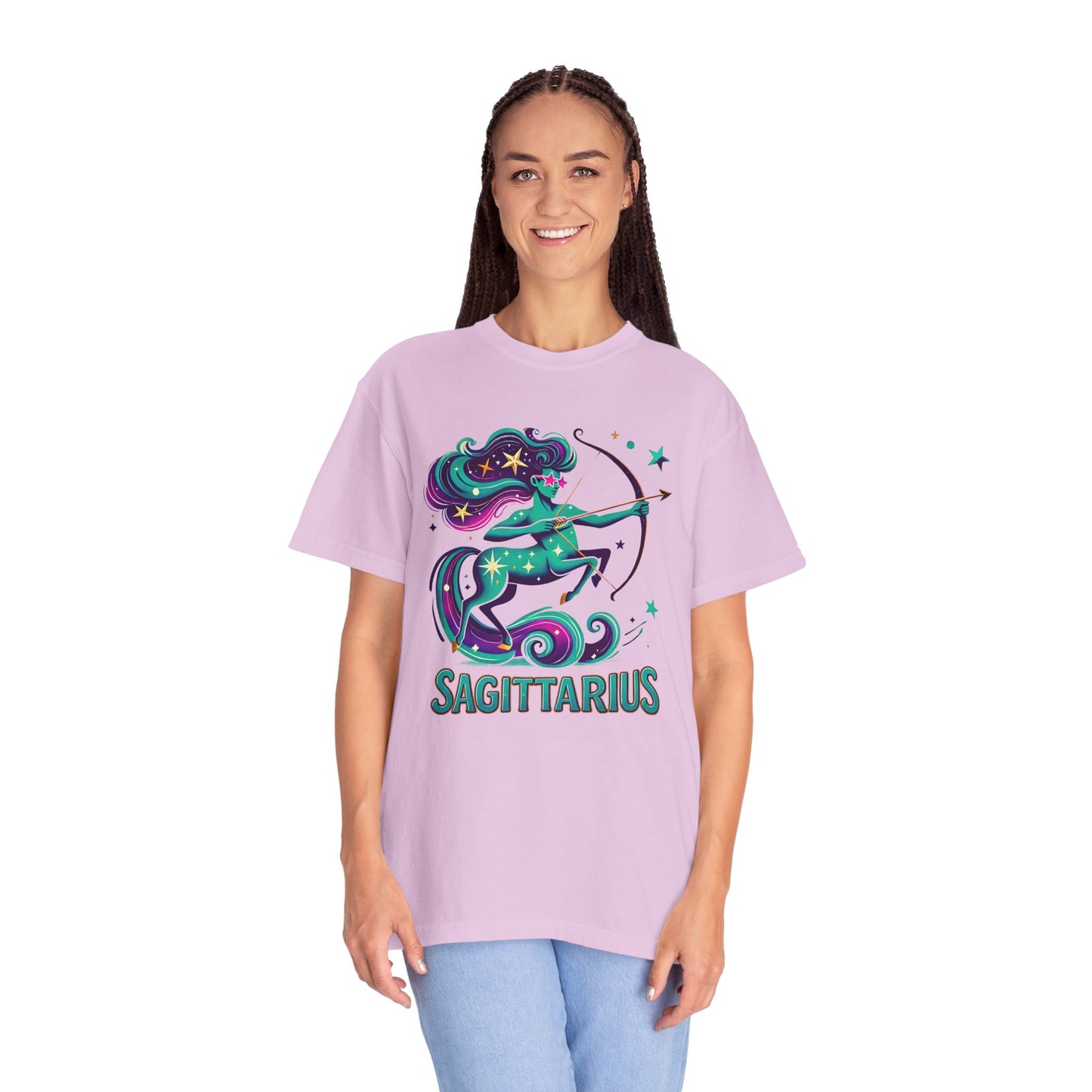 Sagittarius Retro Groovy Centaur -Colorful Zodiac Tee