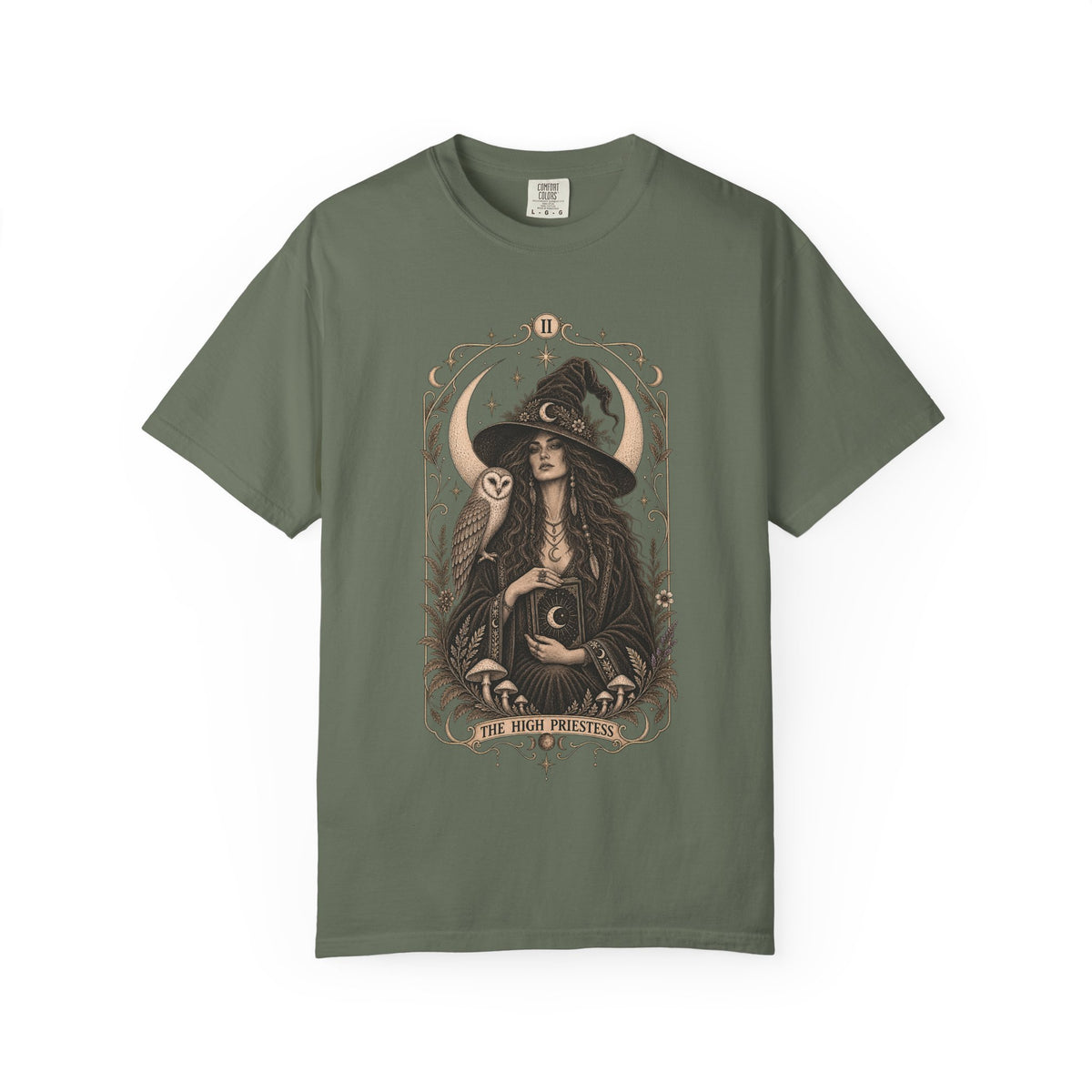High Priestess Boho Unisex T-shirt | Tarot Witchy Graphic Tee