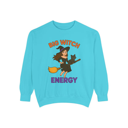 Big Witch Energy Sweatshirt – Funny Witch Cat Broom Pullover