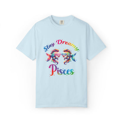 Stay Dreamy Pisces Tee – Rainbow Colorful Zodiac Shirt