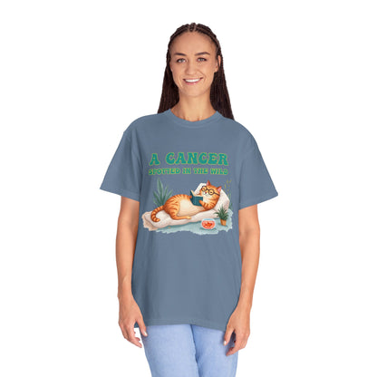 A Cancer Spotted in the Wild – Funny Zodiac Cat Tee