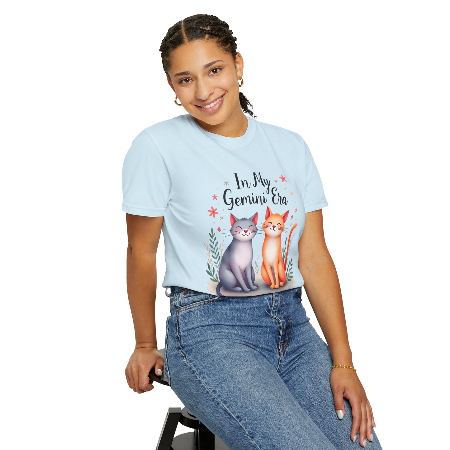 In My Gemini Era – Colorful Zodiac Cats Shirt