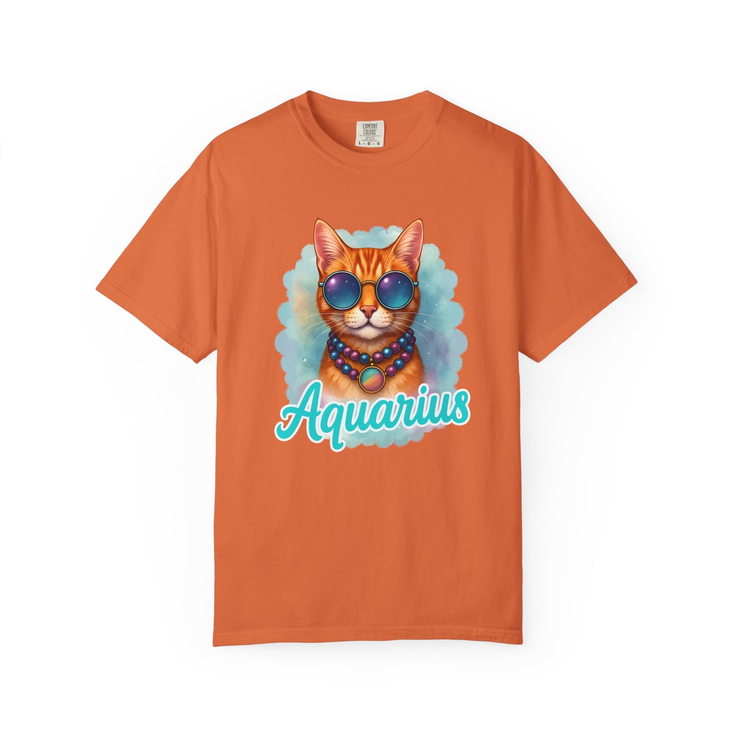 Aquarius – Colorful Cool Cat Zodiac Shirt