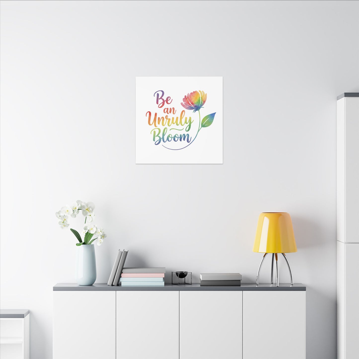 Be an Unruly Bloom – Colorful Inspirational Wall Art | Eco-friendly Canvas