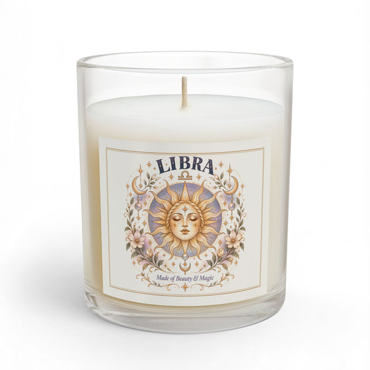 Libra Zodiac Astrology Candle 11oz | Witchy Celestial Home Decor