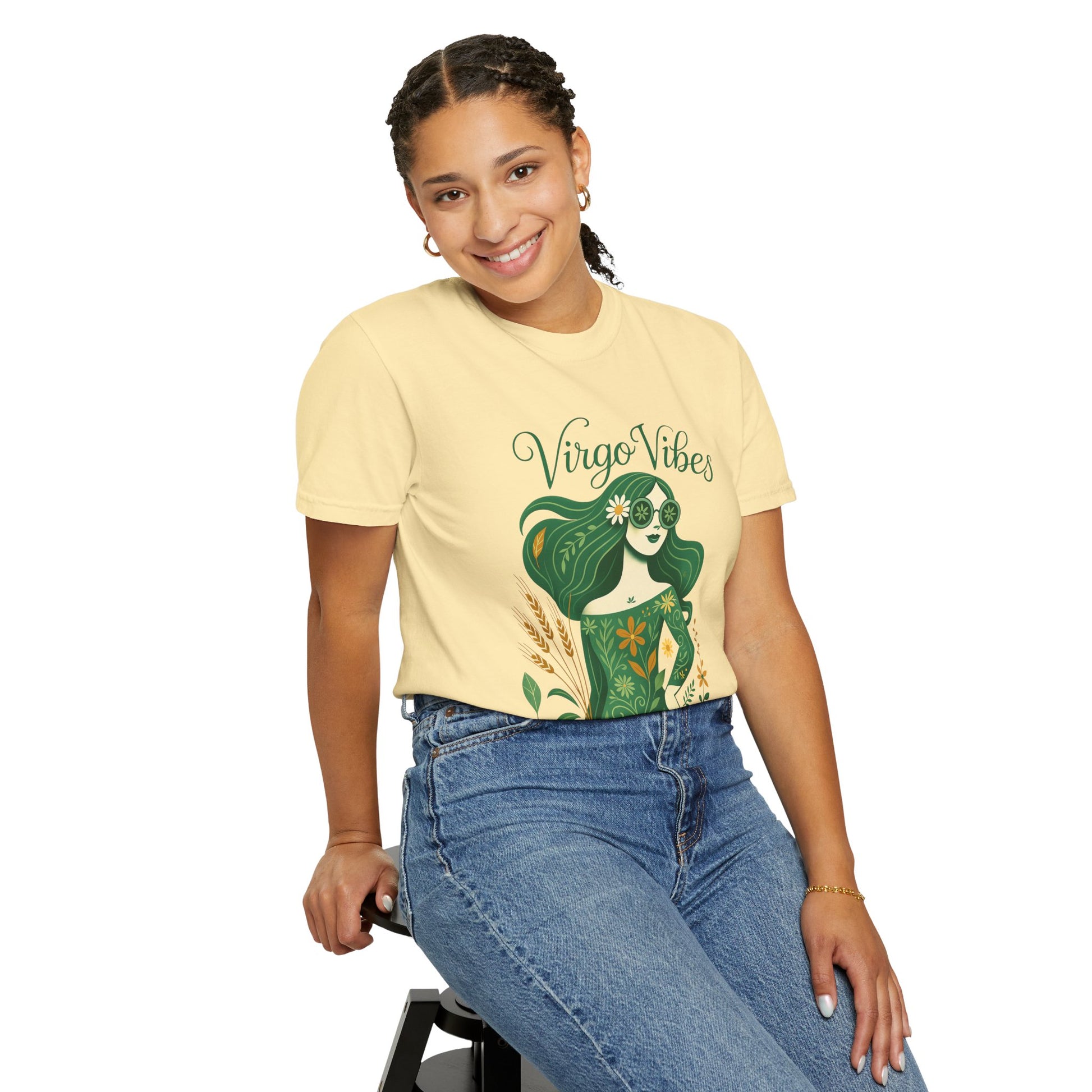 Virgo Vibes Vibrant Tee – Earthy Zodiac Shirt