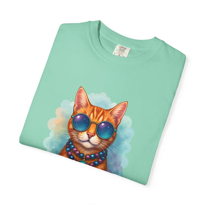 Aquarius One Cool Cat – Groovy Cosmic Kitty T-shirt