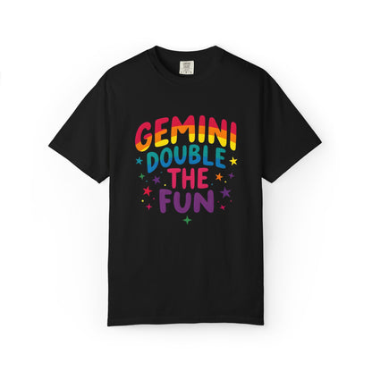 Gemini Double the Fun – Colorful Zodiac Shirt