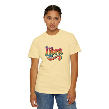 Libra – Retro Wavy Groovescape Zodiac Tee