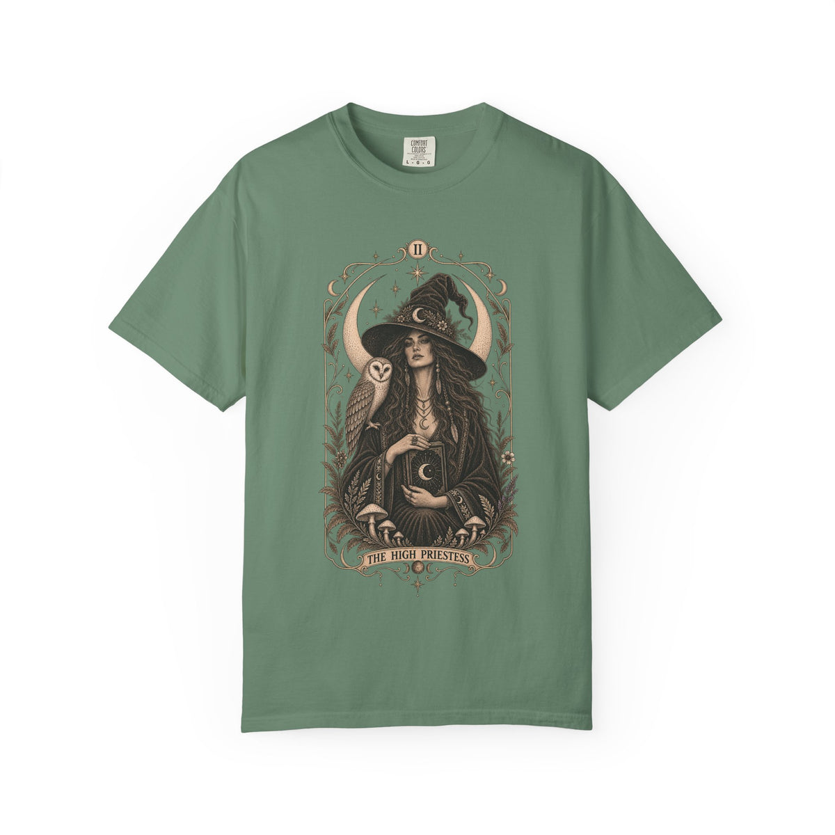 High Priestess Boho Unisex T-shirt | Tarot Witchy Graphic Tee