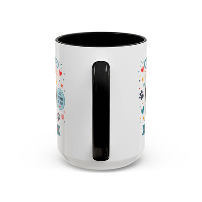 Personalized Dog Mug "Concerned Citizen" | Custom Pet Color Accent Mug with Dog Photo & Name | Funny Dog Lover Gift