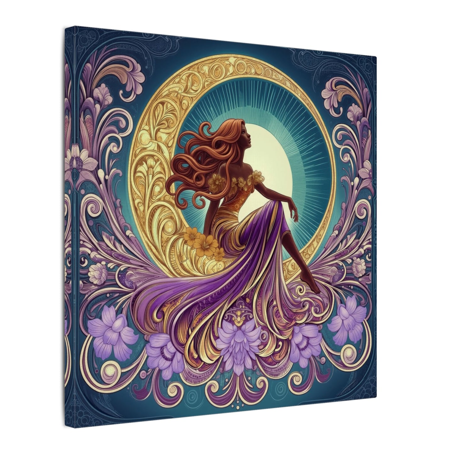 Star of the Moon | Glamorous Goddess Art Nouveau Wall Art