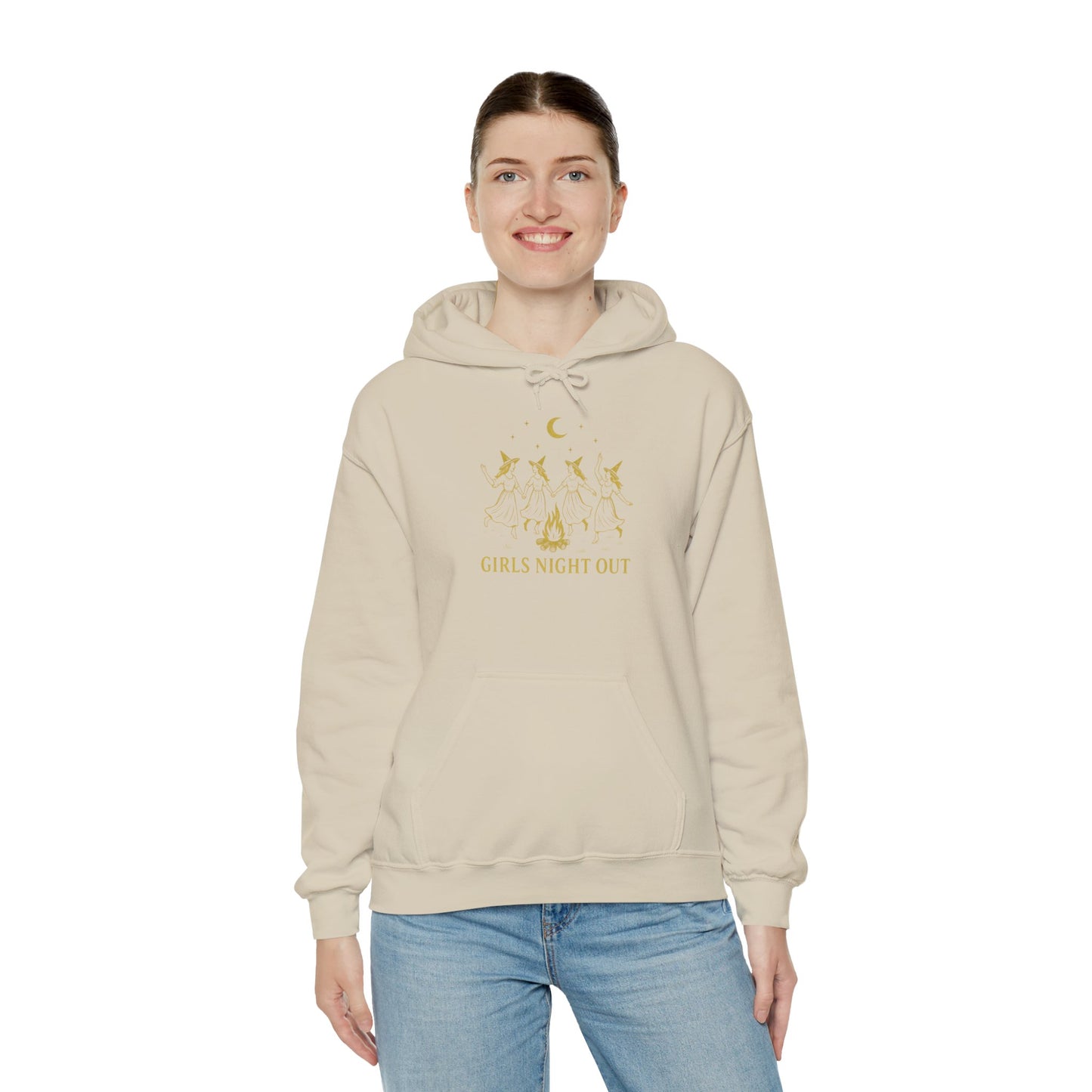 Girls Night Out – Dancing Witches Bonfire Sweatshirt | Unisex Hoodie