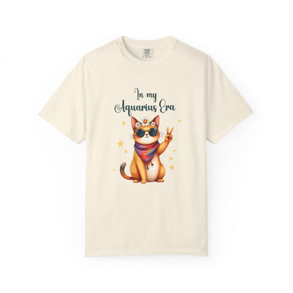 In My Aquarius Era Tee – Funny Zodiac Cat Shirt