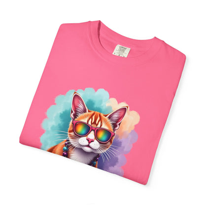 In My Aquarius Era – Rainbow Cat Vibes Tee