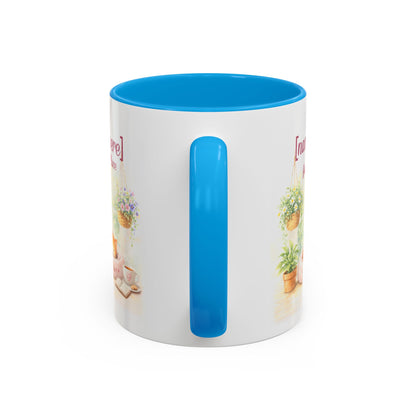 Personalized Name Cat Mug - Custom "Happy Place" Ceramic Mug for Cat Lovers