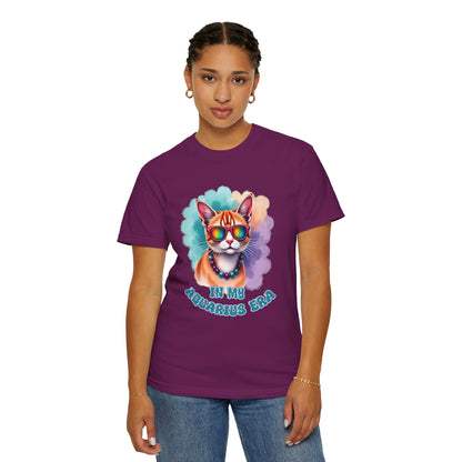 In My Aquarius Era – Rainbow Cat Vibes Tee