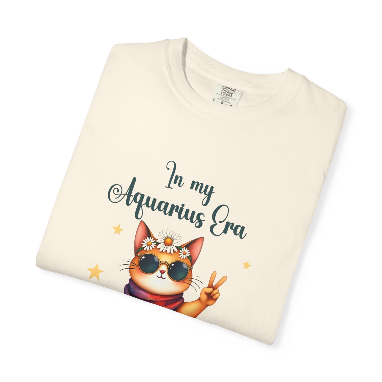 In My Aquarius Era Tee – Funny Zodiac Cat Shirt
