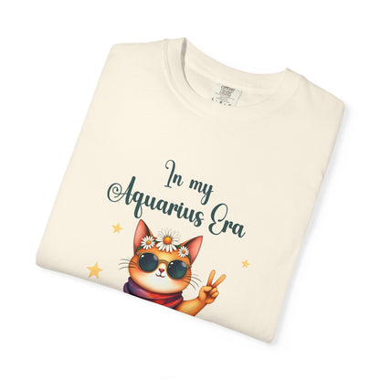 In My Aquarius Era Tee – Funny Zodiac Cat Shirt