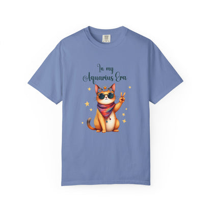 In My Aquarius Era Tee – Funny Zodiac Cat Shirt