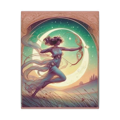 Artemis Rising – Celestial Archer Art Nouveau Wall Art
