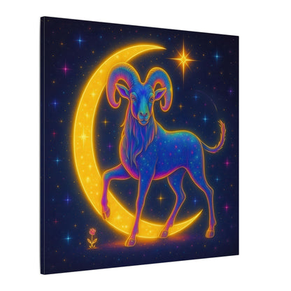 Electric Aries – Radiant Ram of the  Moon (Wall Art)