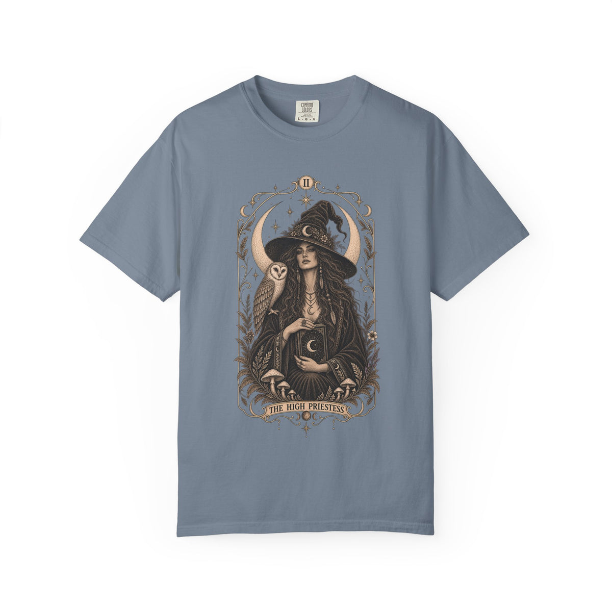 High Priestess Boho Unisex T-shirt | Tarot Witchy Graphic Tee