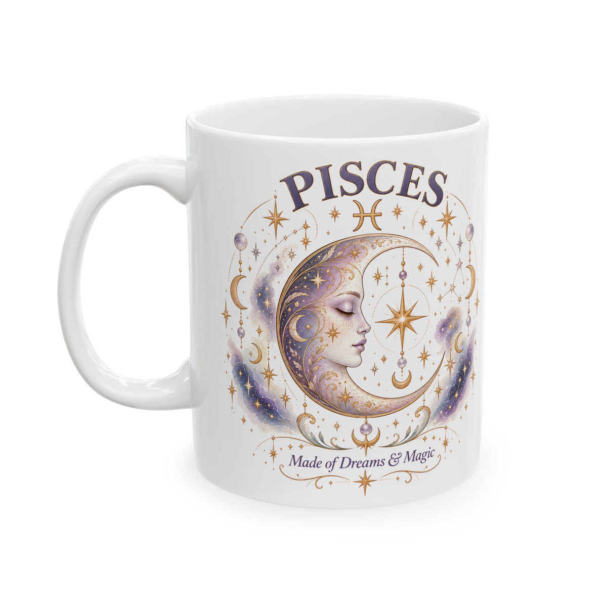 Pisces Zodiac Celestial Horoscope Coffee Mug 11oz and 15oz