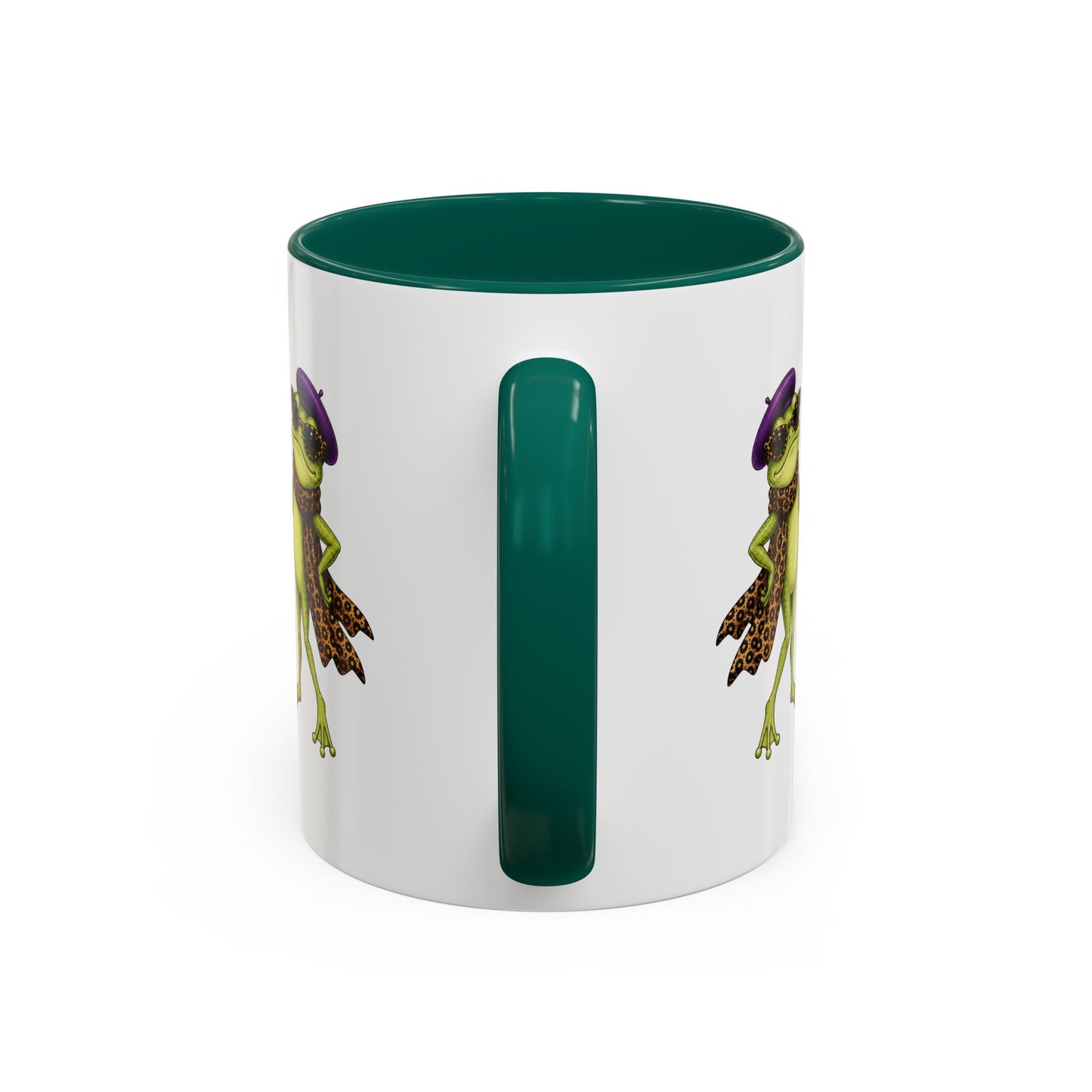 Darling You're Ribbiting Frog Mug | Funny Fashion Frog Coffee Mug | Glam Frog Gift for Women | Colored Mug